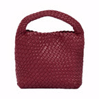 Signature Weave – Hobo Bag M – Red Wine