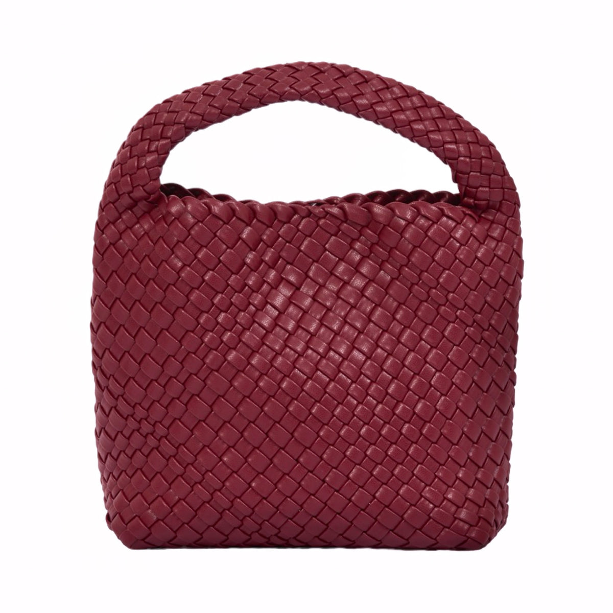 Signature Weave – Hobo Bag M – Red Wine