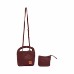 Signature Weave – Hobo Bag M – Red Wine