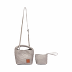 Signature Weave – Hobo Bag M – Silver