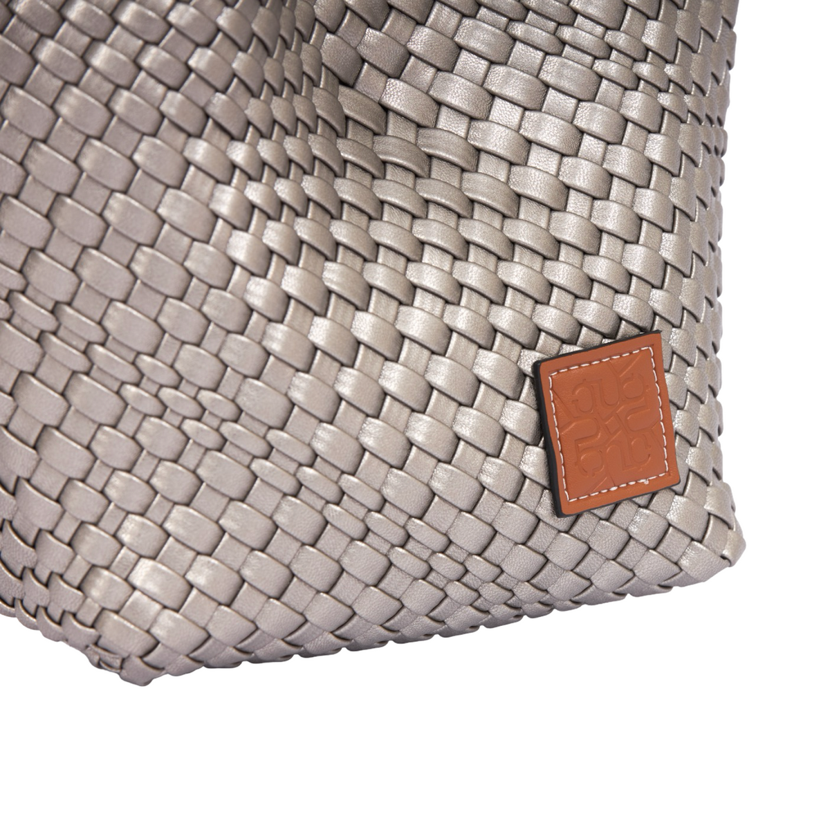 Signature Weave – Hobo Bag M – Silver