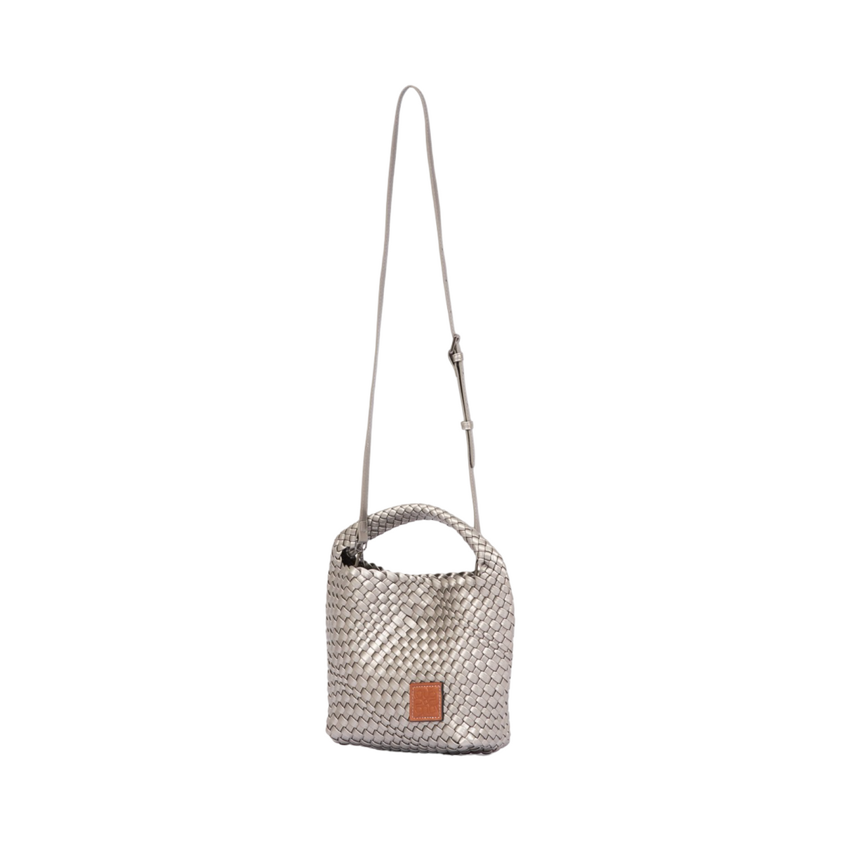 Signature Weave – Hobo Bag M – Silver