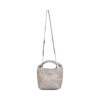 Signature Weave – Hobo Bag M – Silver