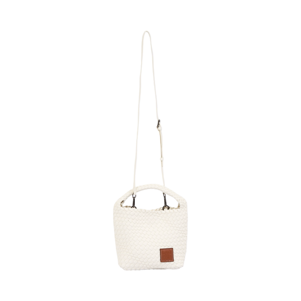 Signature Weave – Hobo Bag M – White