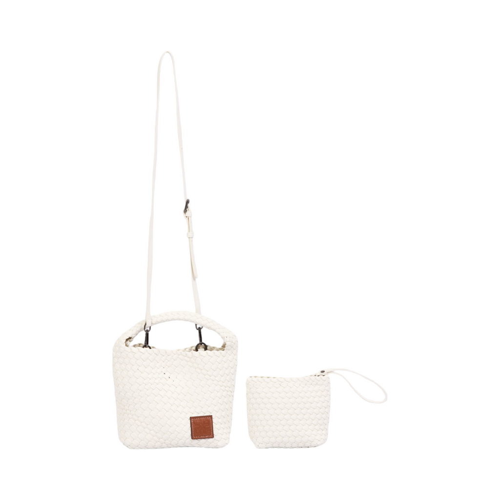 Signature Weave – Hobo Bag M – White
