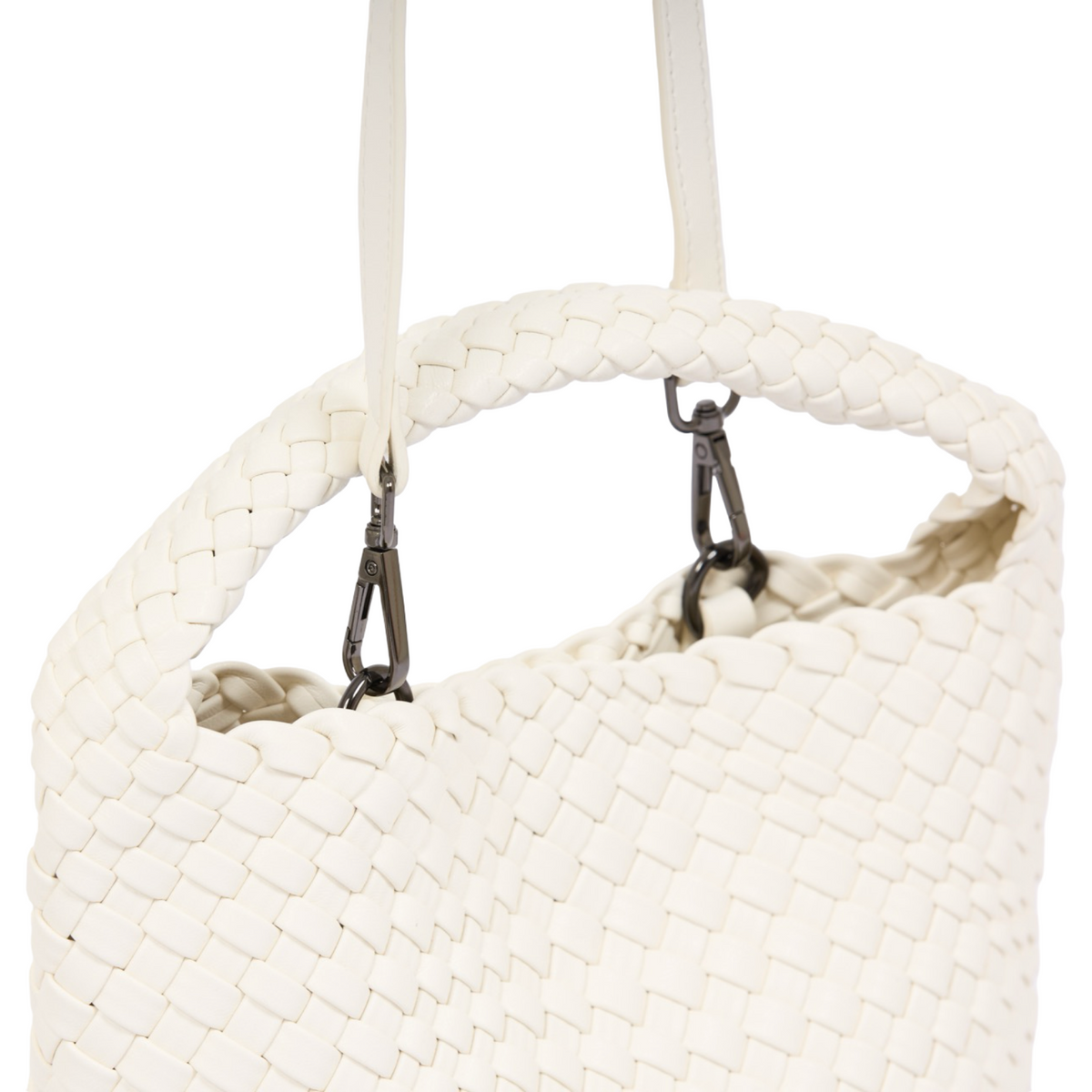 Signature Weave – Hobo Bag M – White