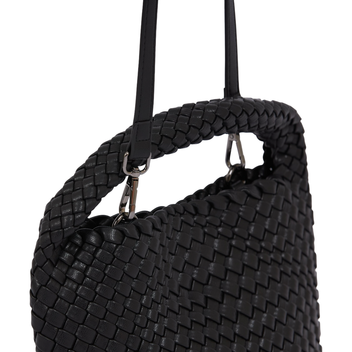 Signature Weave – Hobo Bag M – Black