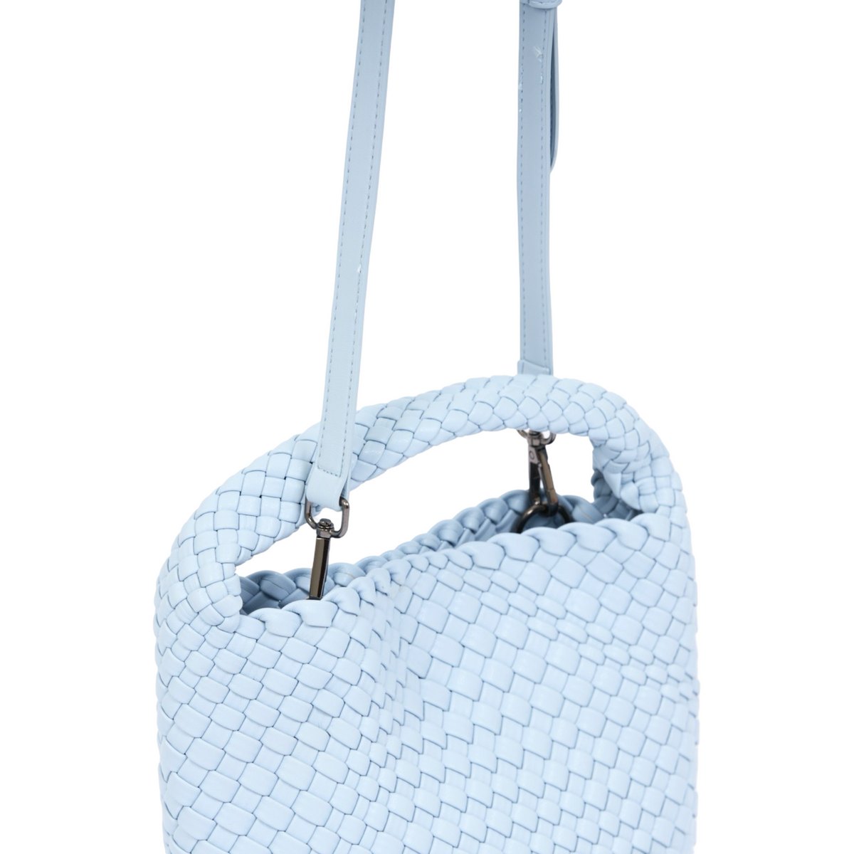 Signature Weave – Hobo Bag M – Baby Blue