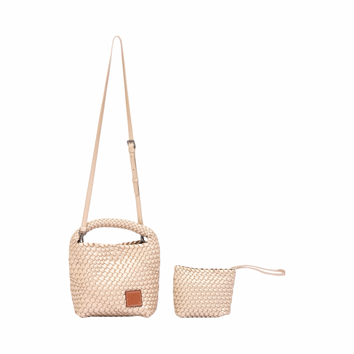 Signature Weave – Hobo Bag M – Gold