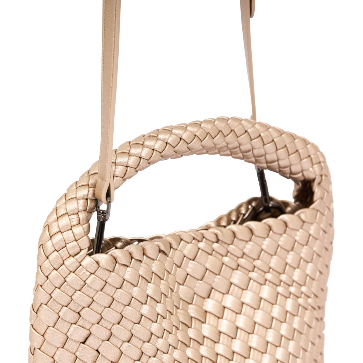 Signature Weave – Hobo Bag M – Gold