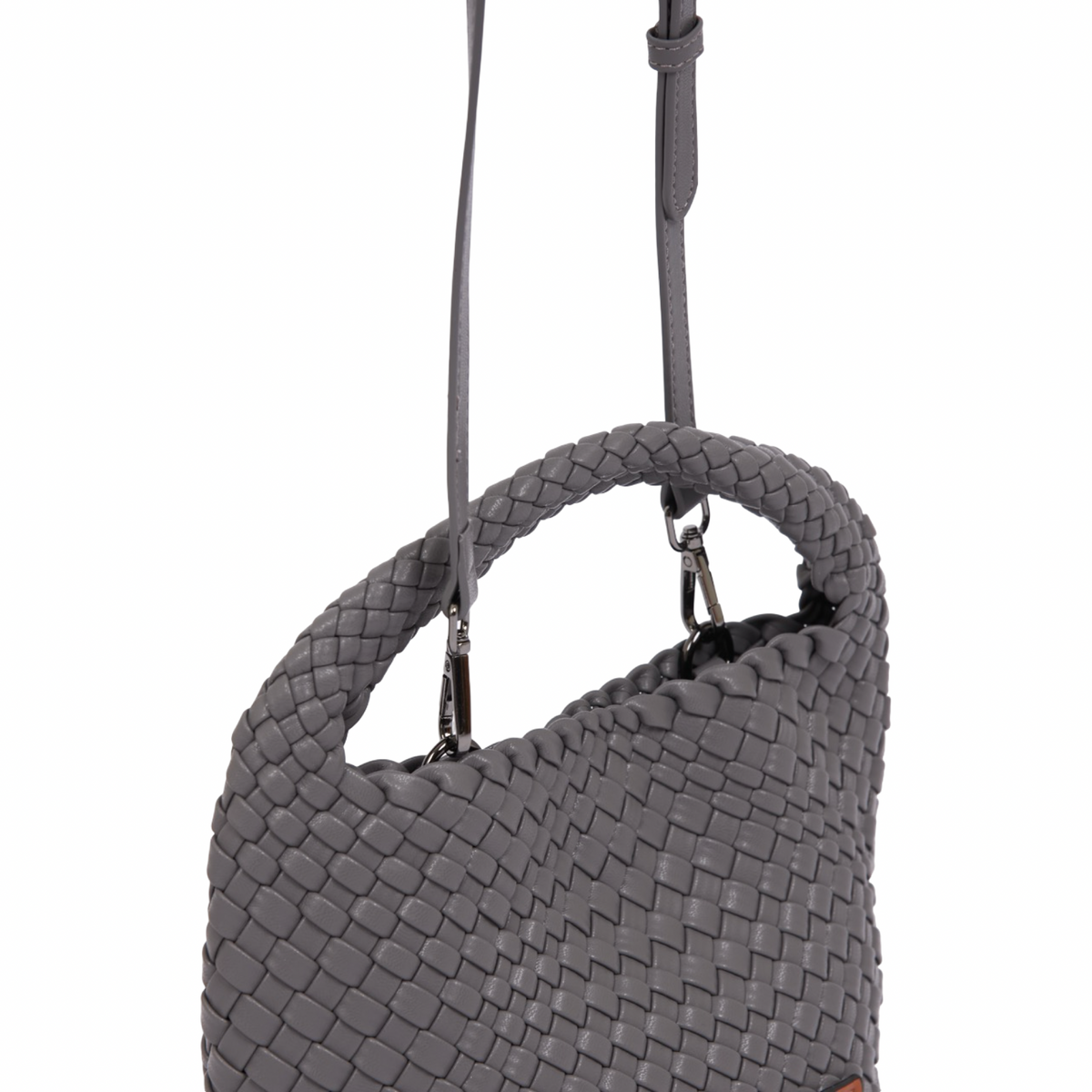 Signature Weave – Hobo Bag M – Grey