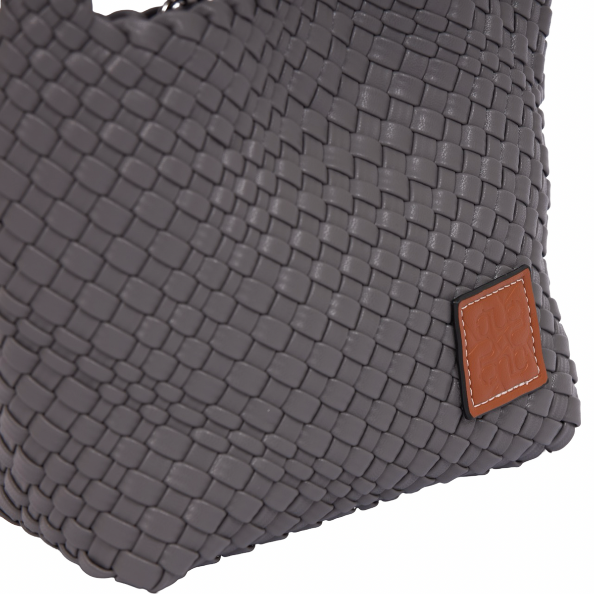 Signature Weave – Hobo Bag M – Grey