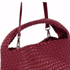 Signature Weave – Hobo Bag L – Red Wine