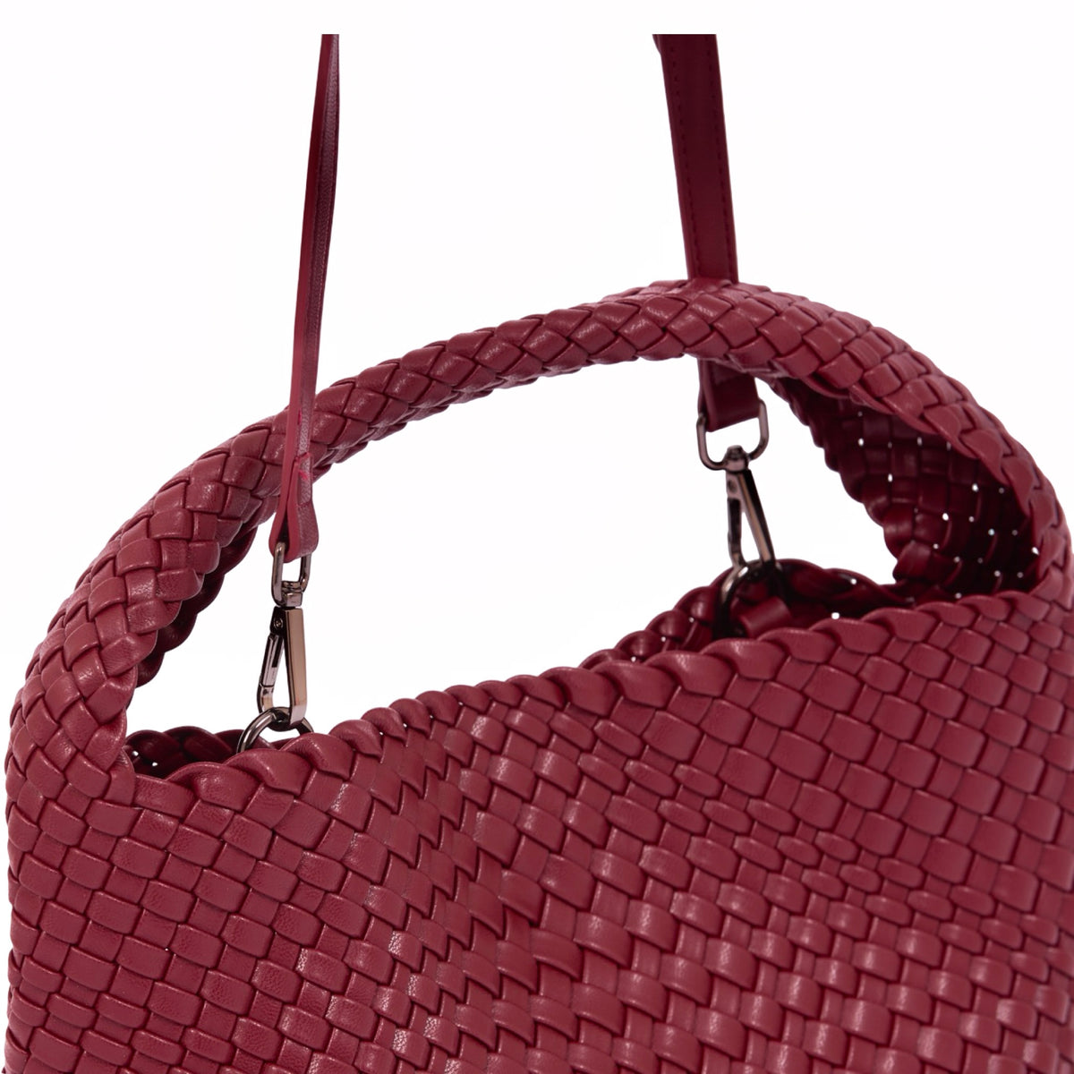 Signature Weave – Hobo Bag L – Red Wine