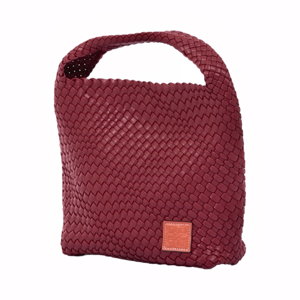 Signature Weave – Hobo Bag L – Red Wine