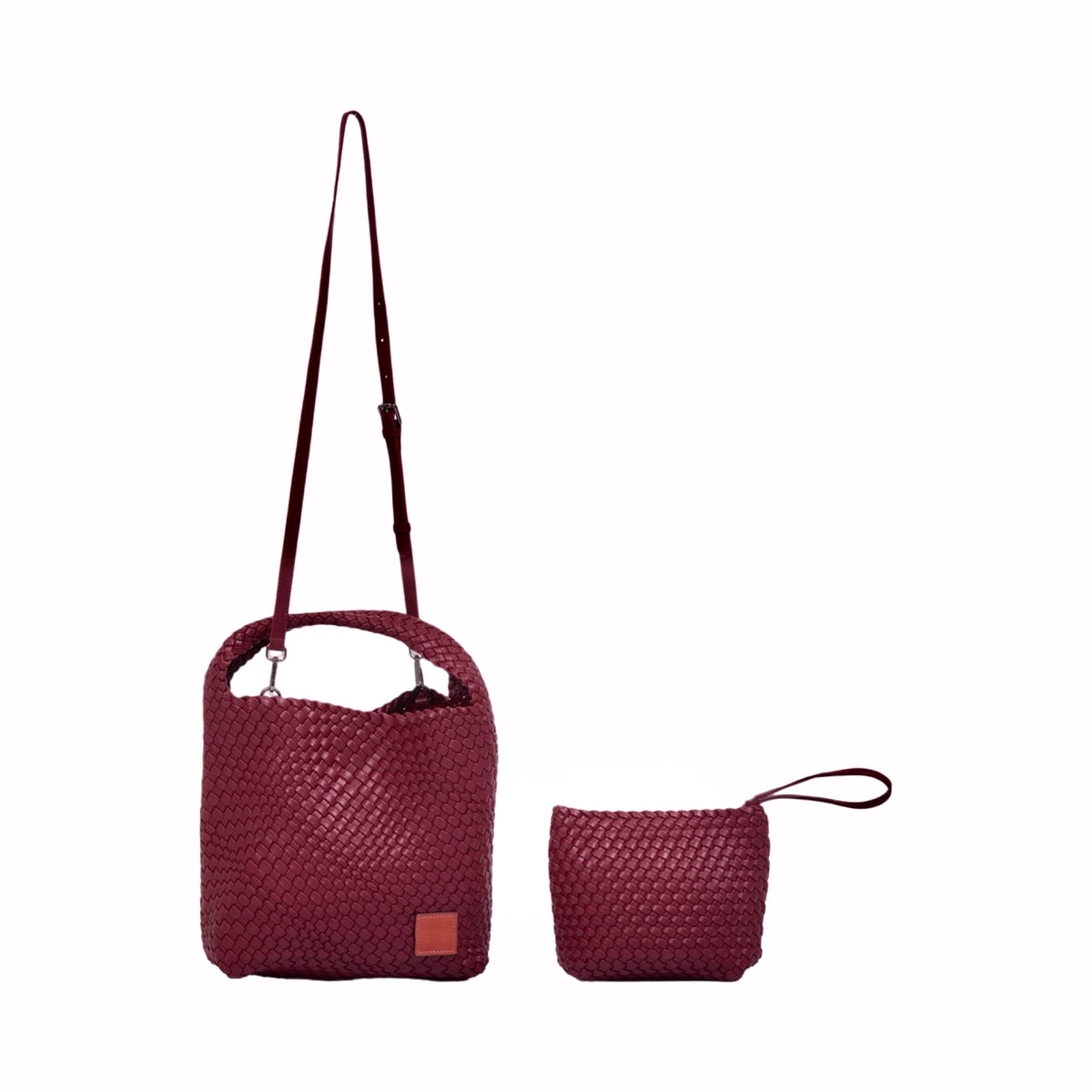 Signature Weave – Hobo Bag L – Red Wine