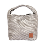 Signature Weave – Hobo Bag L – Silver