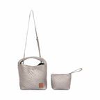 Signature Weave – Hobo Bag L – Silver