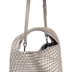 Signature Weave – Hobo Bag L – Silver