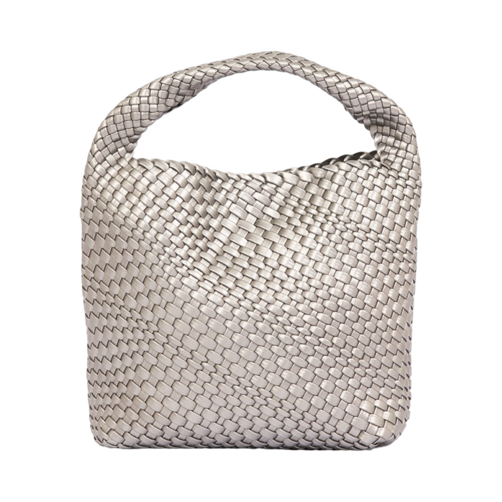 Signature Weave – Hobo Bag L – Silver