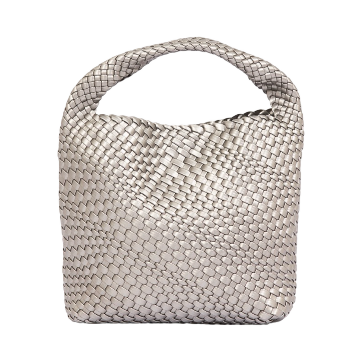 Signature Weave – Hobo Bag L – Silver