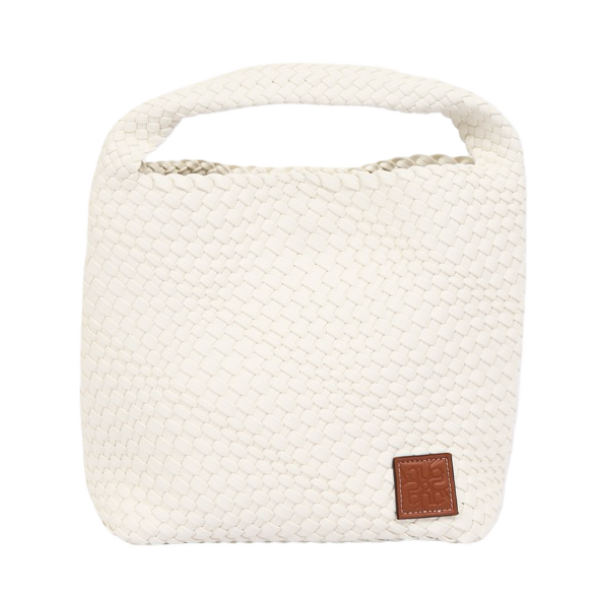 Signature Weave – Hobo Bag L – White