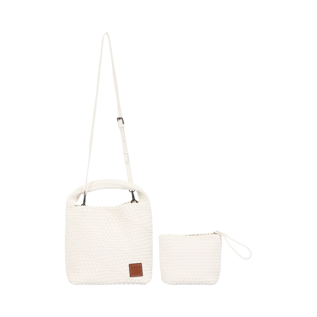 Signature Weave – Hobo Bag L – White