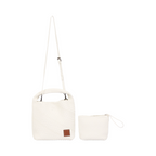 Signature Weave – Hobo Bag L – White
