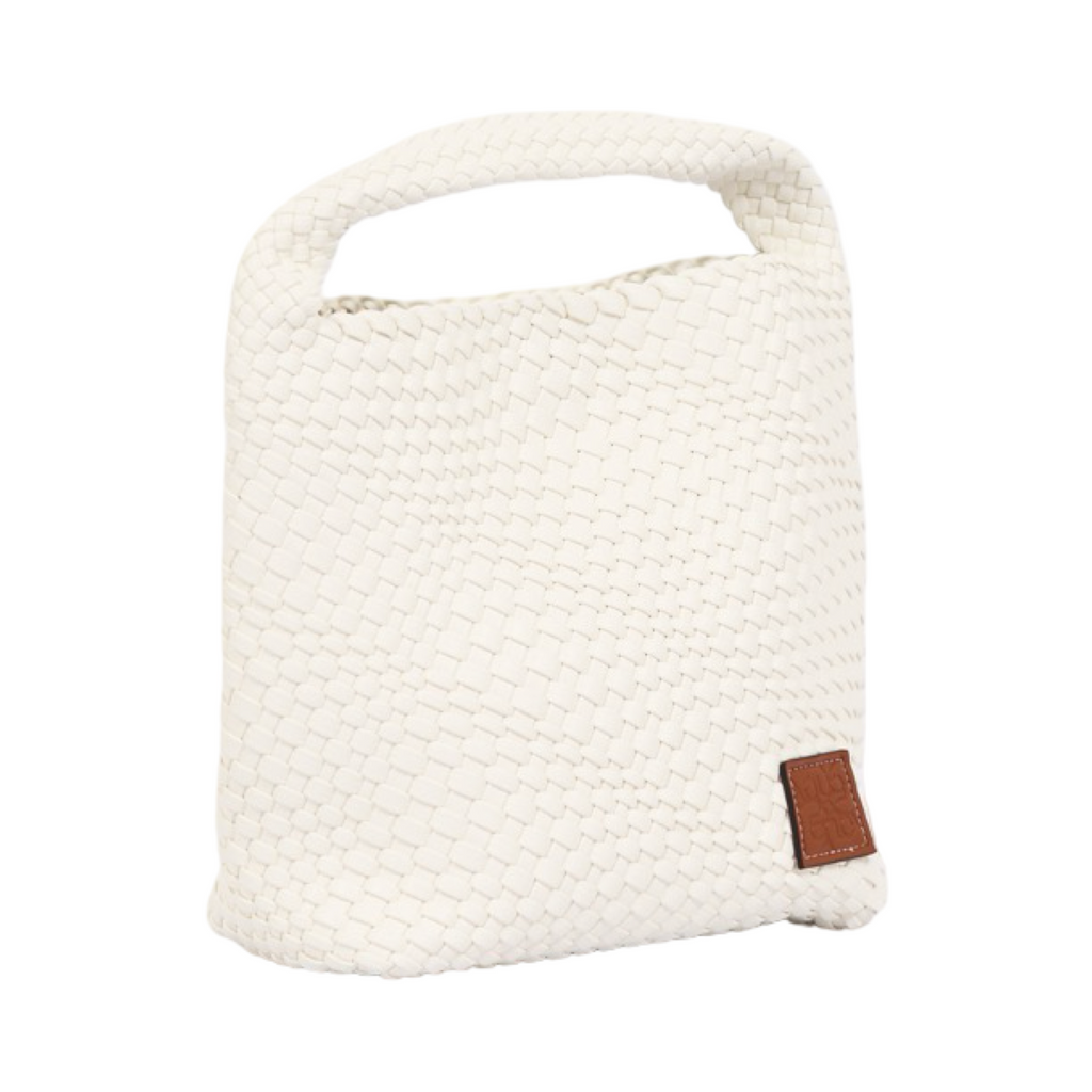 Signature Weave – Hobo Bag L – White