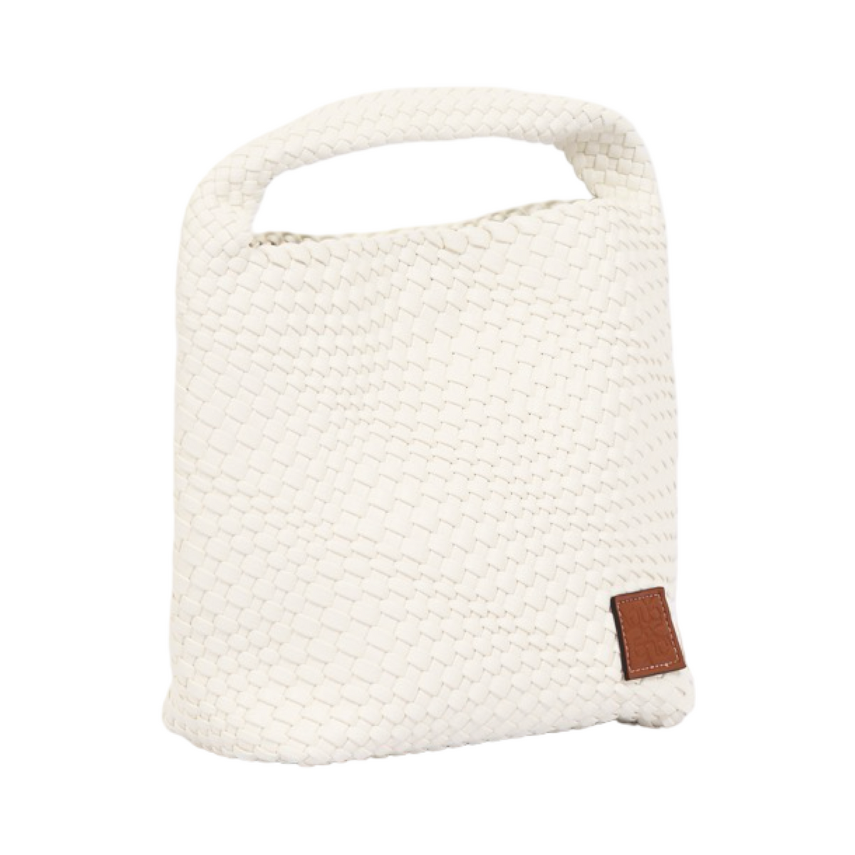 Signature Weave – Hobo Bag L – White