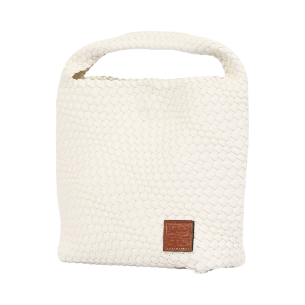 Signature Weave – Hobo Bag L – White