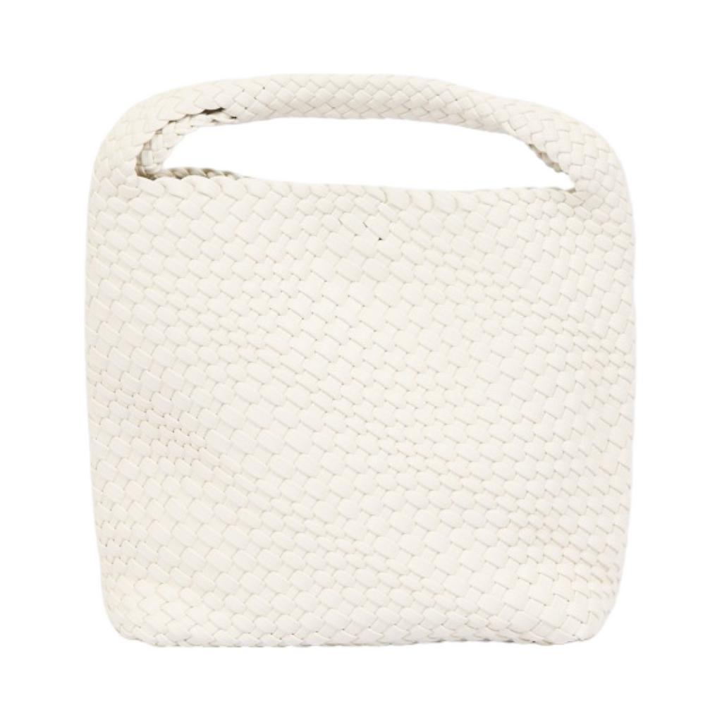 Signature Weave – Hobo Bag L – White