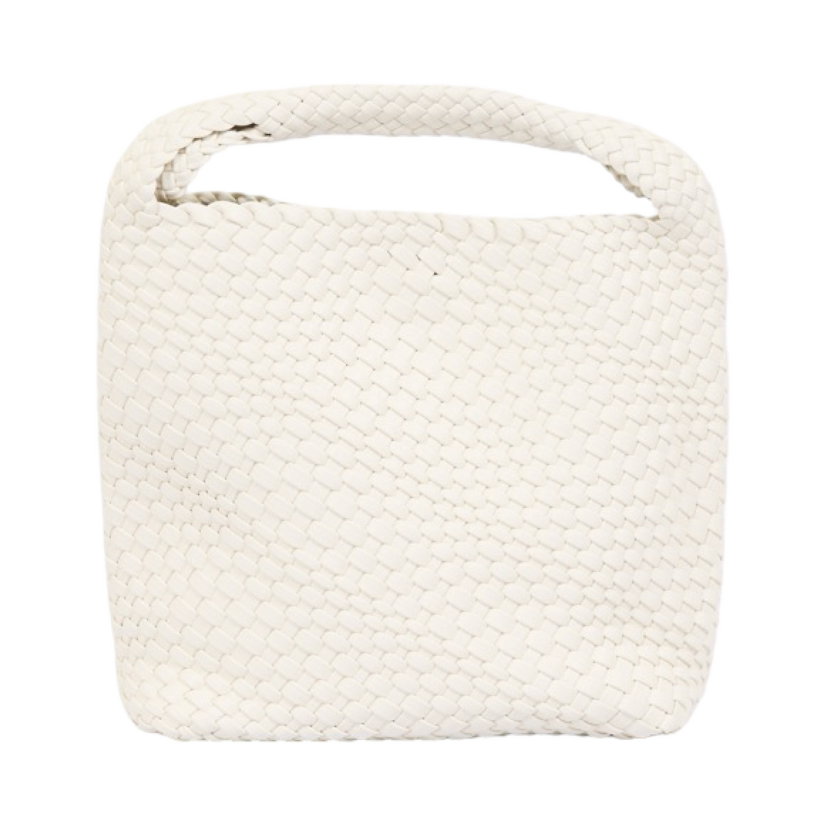 Signature Weave – Hobo Bag L – White