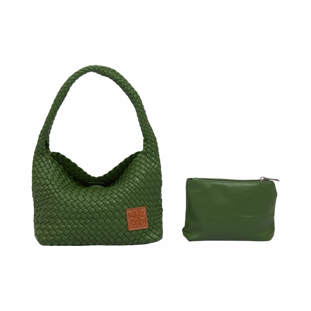 Signature Weave – Hobo Bag – Forest Green