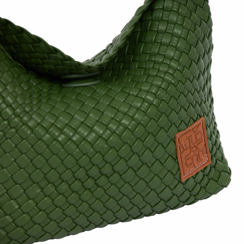 Signature Weave – Hobo Bag – Forest Green
