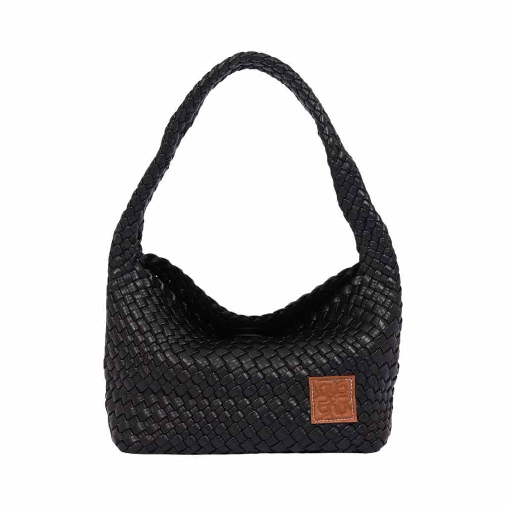 Signature Weave – Hobo Bag – Black