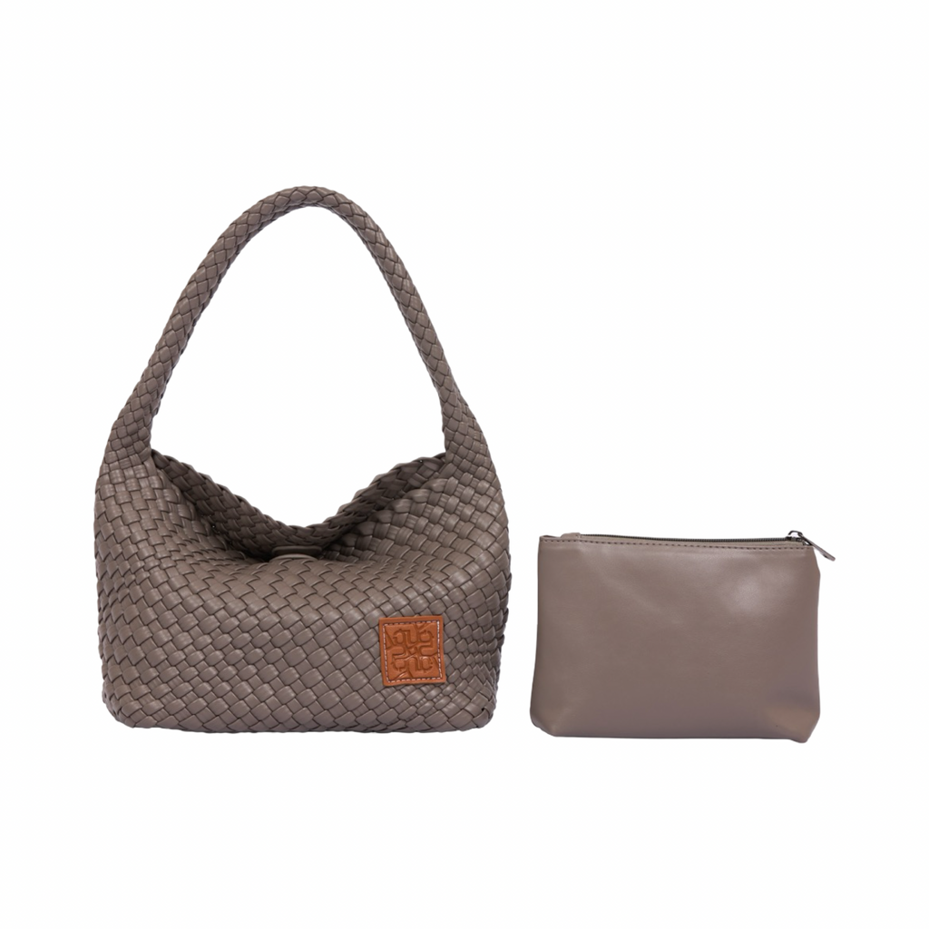 Signature Weave – Hobo Bag – Smoke Grey