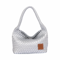 Signature Weave – Hobo Bag – Silver