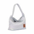 Signature Weave – Hobo Bag – Silver