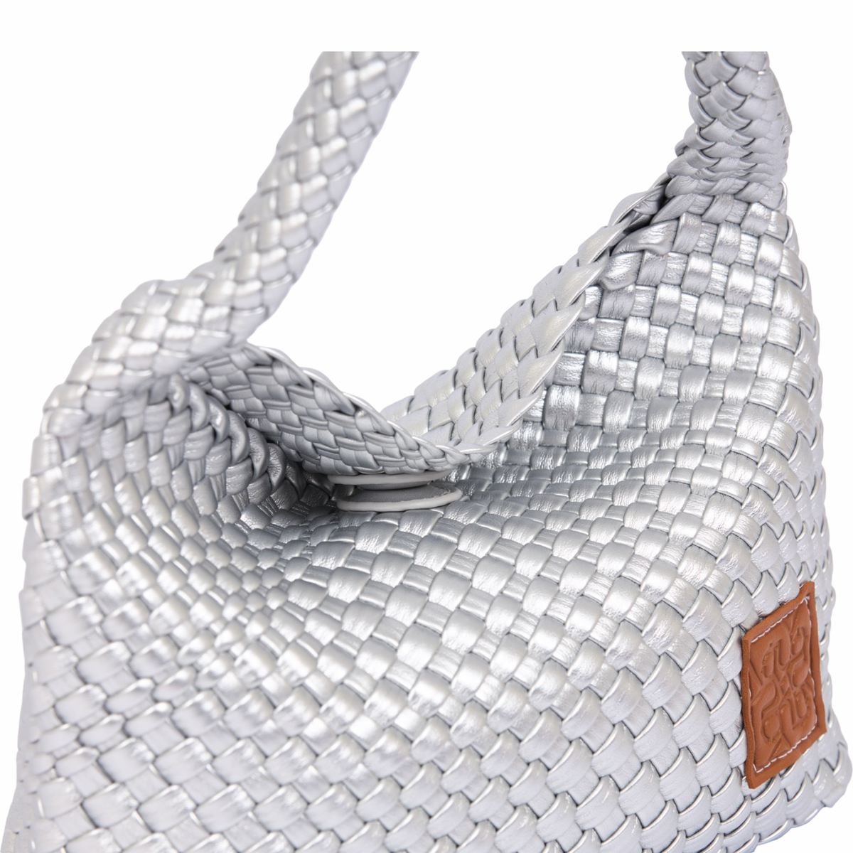 Signature Weave – Hobo Bag – Silver