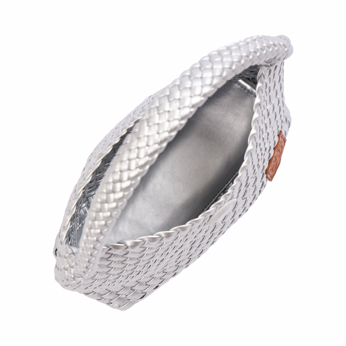 Signature Weave – Hobo Bag – Silver