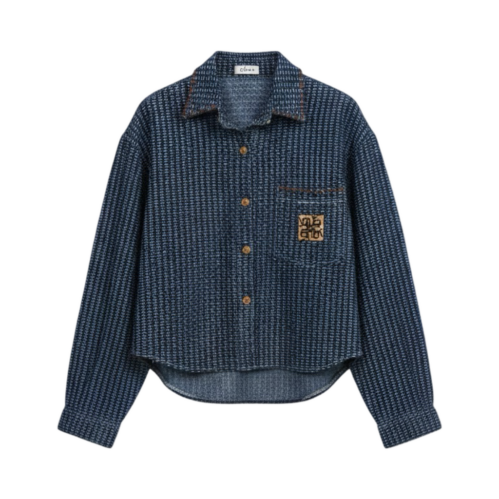 Cropped Shirt – Denim