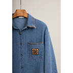 Cropped Shirt – Light Denim