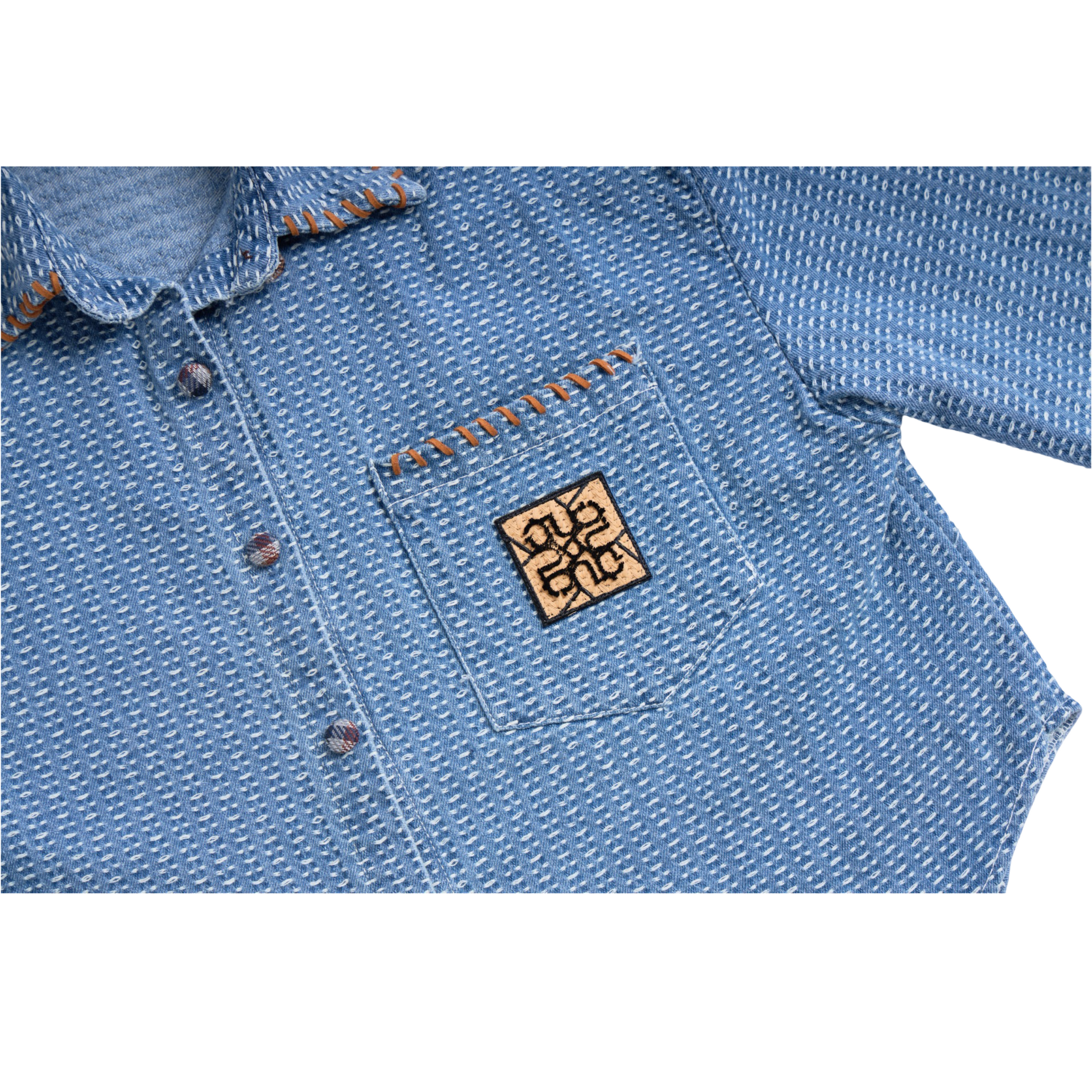 Cropped Shirt – Light Denim