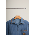 Cropped Shirt – Light Denim