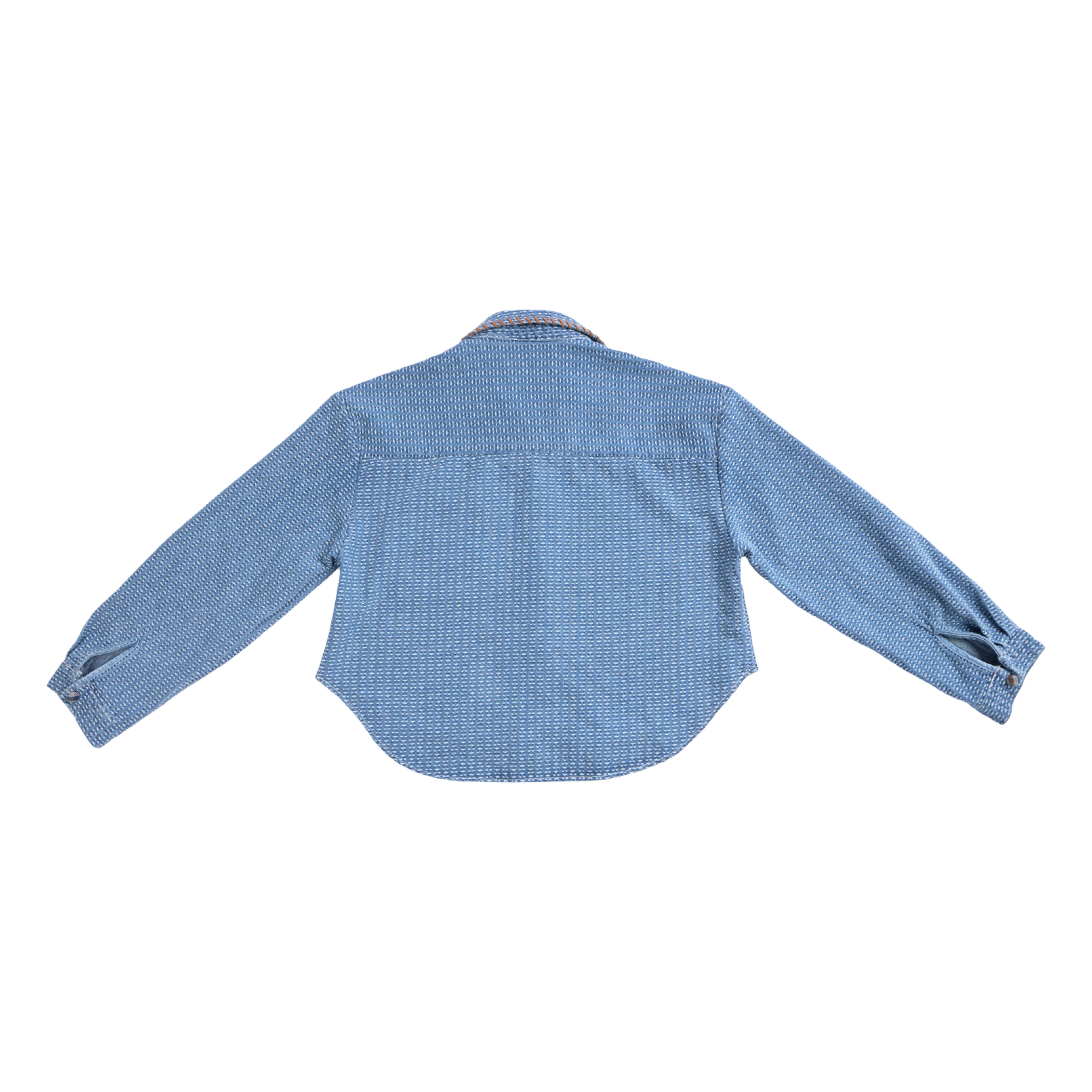 Cropped Shirt – Light Denim