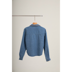 Cropped Shirt – Light Denim