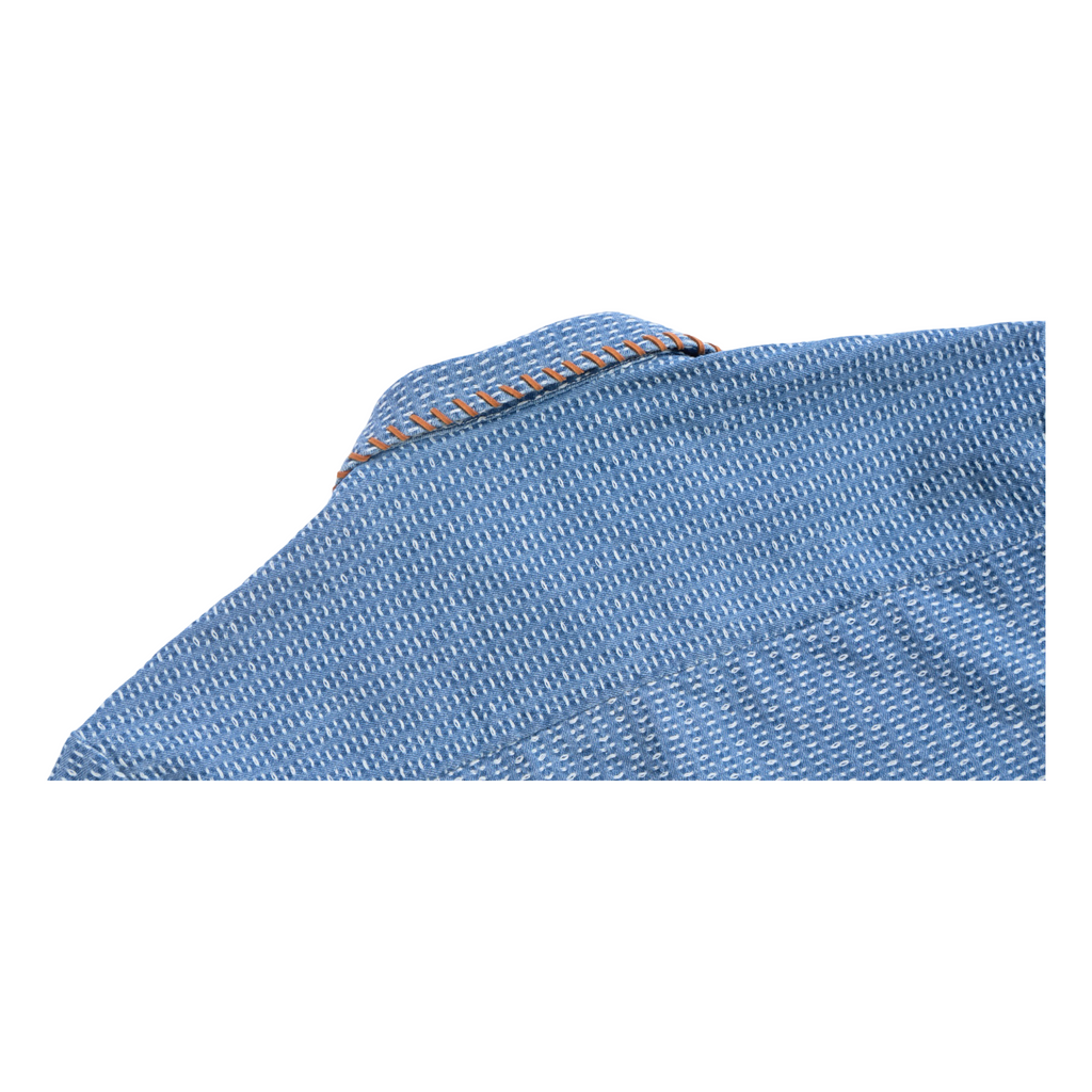 Cropped Shirt – Light Denim