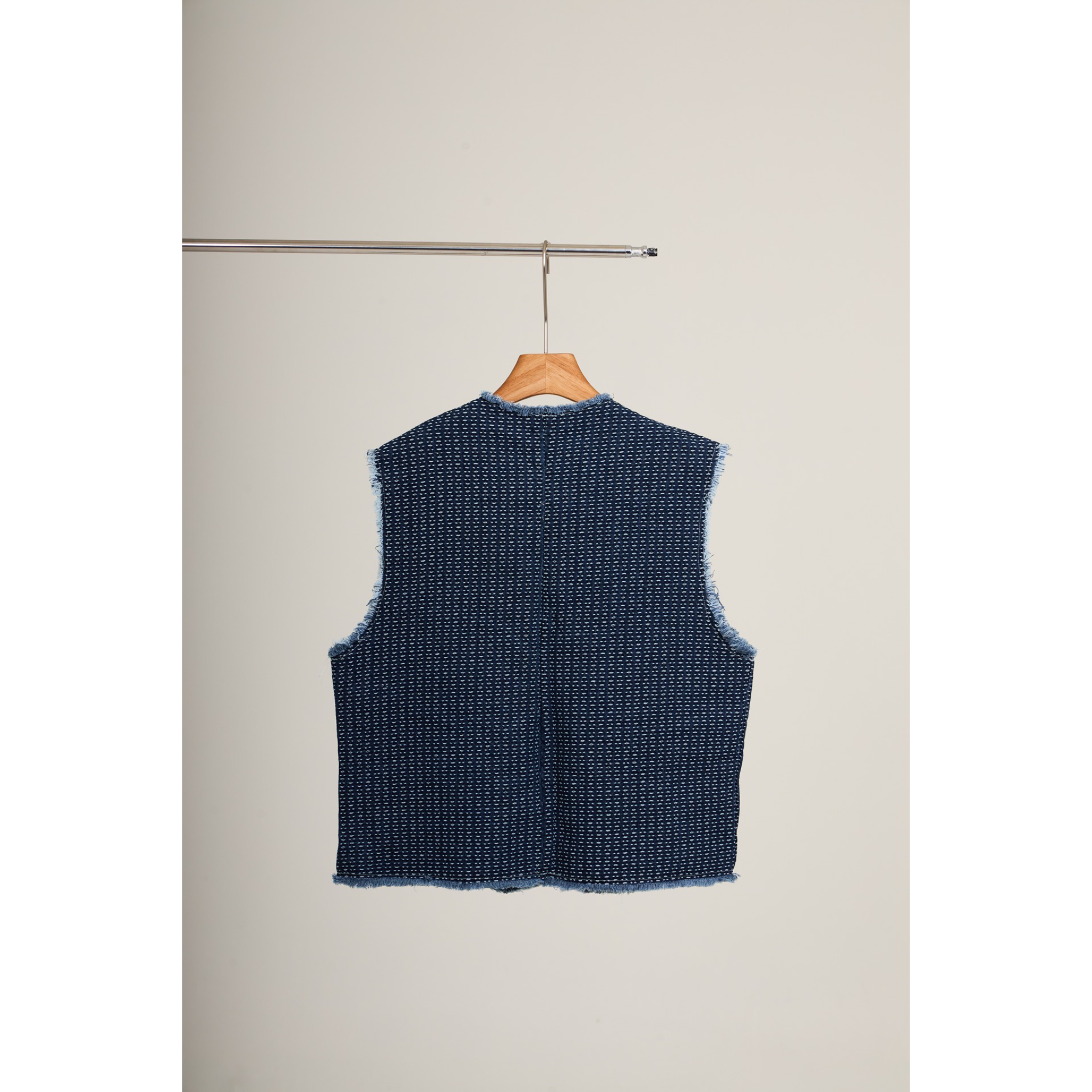 Tweed Vest – Denim