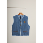 Tweed Vest – Light Blue